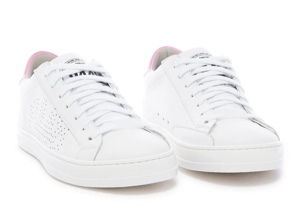 Zapatillas P448 blanca fucsia